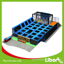 Outdoor gymnastic trampoline with covers